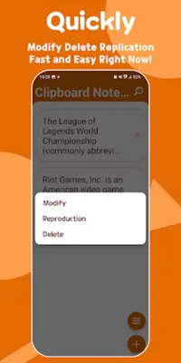 Clipboard Note Touch and copy android App screenshot 0